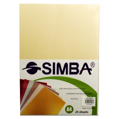 Picture of  Copy Paper Pack, Ivory Marble 25 Sheets A4 210gsm - Simba