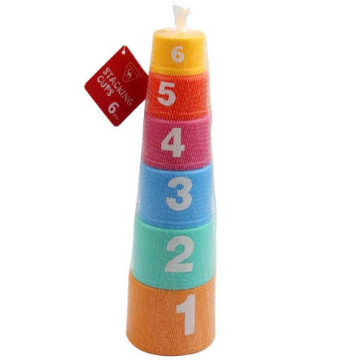 Picture of Educational cups 6pcs Letters and Numbers Mesh Model SC1010