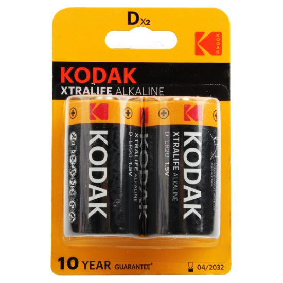 Imagen de 2 Baterías D de Alta Capacidad - Kodak Extra Life