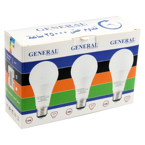 Picture of An offer 3 white Light bulbs 15 Watt General Model 65102