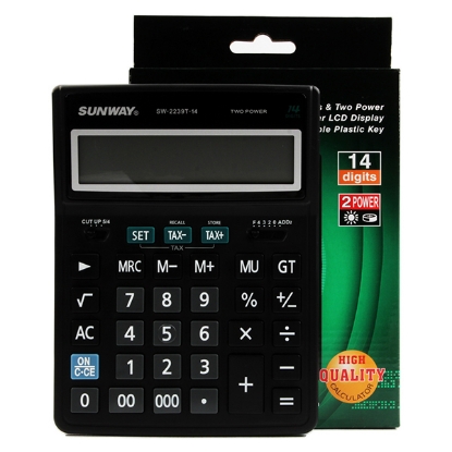 Picture of SUNWAY DESKTOP CALCULATOR 14 DIGITS MODEL SW2239T14