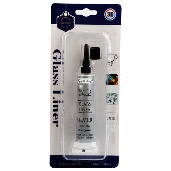 Bild von Glasliner Silber 21ml Tube - Weiter Lächeln B7921-S