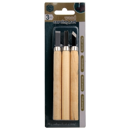 Picture of Carving Kit 3 Piece Beige - keep smiling WD-3