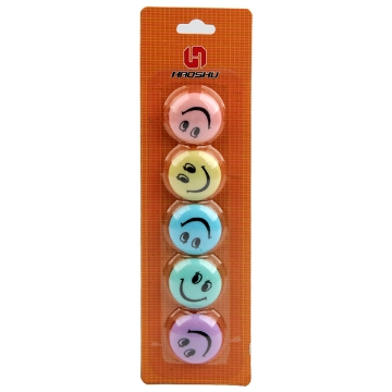 Show details for Round Magnet Smiley Face Card 5/card multicolor – HAOSHU X3005M Picture of Round Magnet Smiley Face Card 5/card multicolor – HAOSHU X3005M