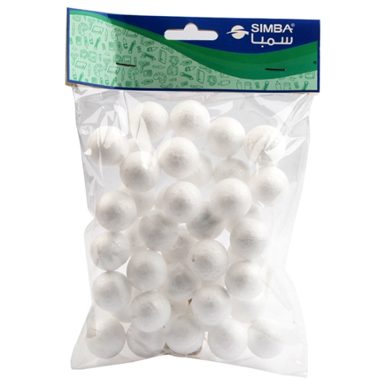 Picture of Foam Ball, White, 2.5 cm, Pack of 40 – Simba Model Y-008