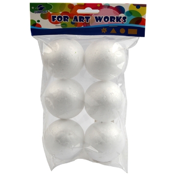 Show details for Foam Ball, White, 6 cm, Pack of 6 – Simba Model Y-003 Picture of Foam Ball, White, 6 cm, Pack of 6 – Simba Model Y-003
