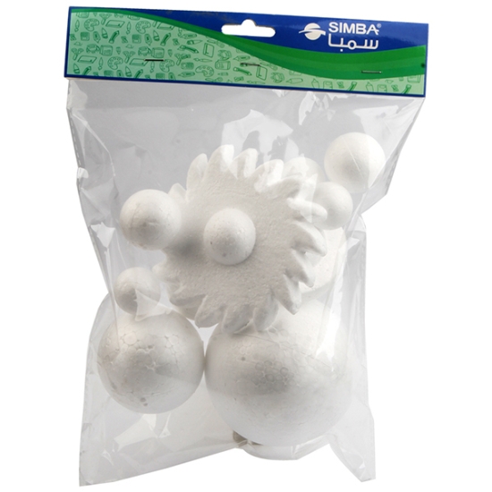 Bild von Sonnensystem-Modell aus weißem Schaumstoff, 10-teilig – Simba Modell TY-8