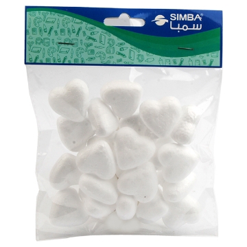Show details for Foam Heart White 3.5 cm 20 pcs - Simba T-022 Picture of Foam Heart White 3.5 cm 20 pcs - Simba T-022