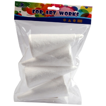 Show details for White Foam Cone Model, 4 Pieces – Simba Model H-115 Picture of White Foam Cone Model, 4 Pieces – Simba Model H-115