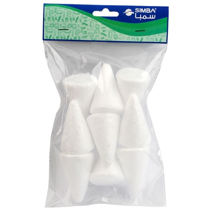 Picture of "Foam figure in the shape of a cone, 9 pieces - H-113"