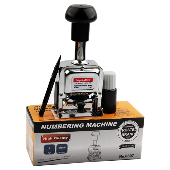 Imagen de Sello Numerador 7 Dígitos en Inglés – Bright Office Modelo 8607E