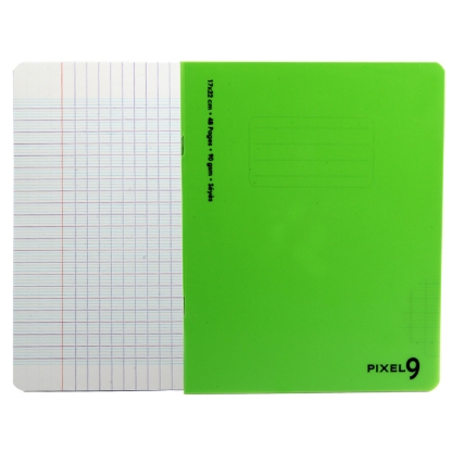 Picture of French Stapled Notebook Green 24 Sheets 22 x 17 cm - Mintra Pixel 9