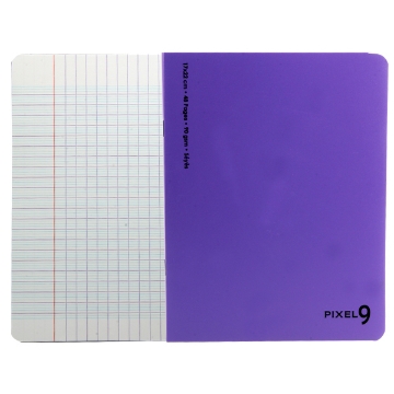 Agrandir l'image de Cahier agrafé mauve, Pixel 9, Poly, 24 feuilles, 22 x 17 cm - Mintra Image de Cahier agrafé mauve, Pixel 9, Poly, 24 feuilles, 22 x 17 cm - Mintra