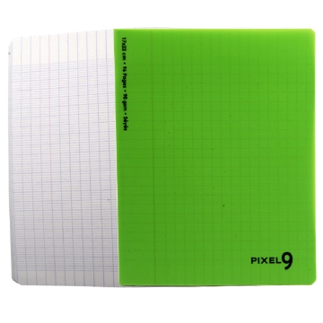 Agrandir l'image de Cahier scolaire vert Poly Pin 9 Pixels 48 Feuilles Format Français 22*17 Image de Cahier scolaire vert Poly Pin 9 Pixels 48 Feuilles Format Français 22*17