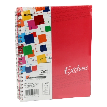 Agrandir l'image de Cahier Wirebound Double Excluso 17x22 cm 80 Feuilles 80 gsm - Mintra Image de Cahier Wirebound Double Excluso 17x22 cm 80 Feuilles 80 gsm - Mintra