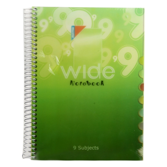 Bild von Drahtgebundenes Mathematikheft (Quadrate) 5 × 5 mm 216 Blätter A4 - Mintra Wide