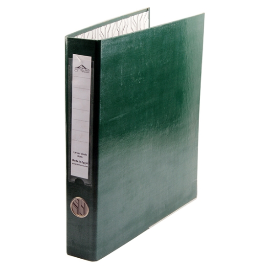 图片 松散叶数字文件夹配迷你夹机，橄榄色封面 - A4 Bernasos