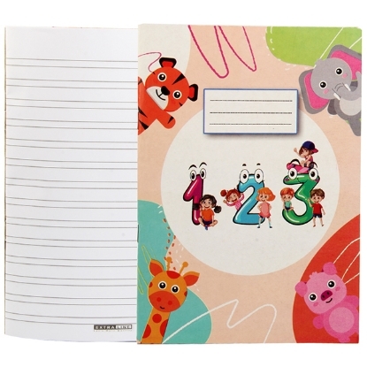 Picture of English Notebook, 60g 28 Sheets 16.5*22.5 cm Duplex Cover - Extra Line