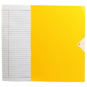 Show details for Italian Lined Stapled Notebook Yellow 60 Sheets A4 - BE Picture of Italian Lined Stapled Notebook Yellow 60 Sheets A4 - BE