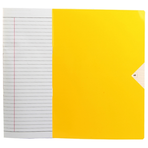 Picture of Italian Lined Stapled Notebook Yellow 60 Sheets A4 - BE