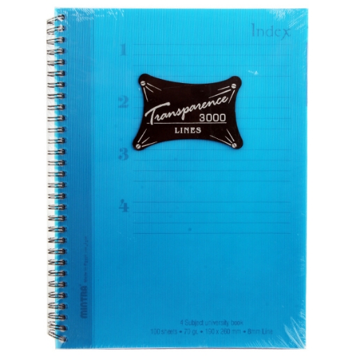 Picture of Wired notebook 100 sheets mentra 19 * 26