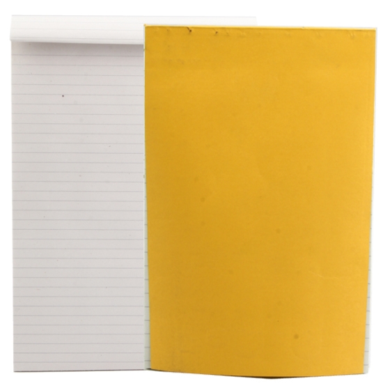 Image de Bloc-notes collés à lignes 40 feuilles 20 x 29 cm Jaune