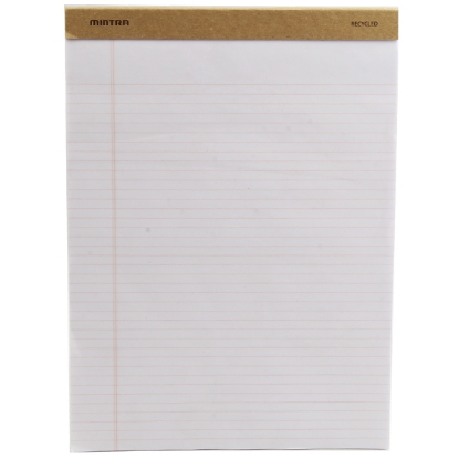 Picture of NOTEPAD BAGGASE STAPPLED WHITE PAPERS 50 PAPER 56 GM LINED NARROW 29 × 27 CM