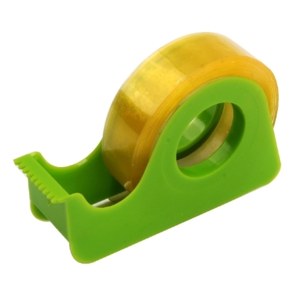 Picture of Small Green Sellotape Cutter + Sellotape Roll, 6,3 x 4,3 x 1,7 cm 200 gm – Ark 1649