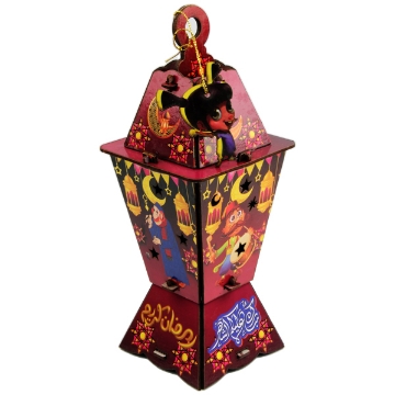 Show details for WOODEN LANTERN QUADRANT MEDIUM SOUND AND LIGHT Picture of WOODEN LANTERN QUADRANT MEDIUM SOUND AND LIGHT
