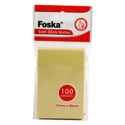 Picture of Post-it 7.5*5 cm yellow Foska Model G 3020