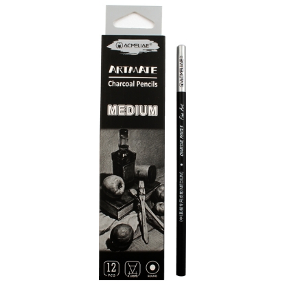 Picture of Acmeliea black charcoal pencil medium model