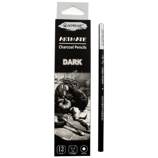 Imagen de Lápiz de Carbón Negro Oscuro 4.0 mm - Acmeliae Art Mate