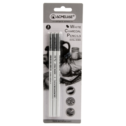 Picture of Acmeliea white charcoal pencil model