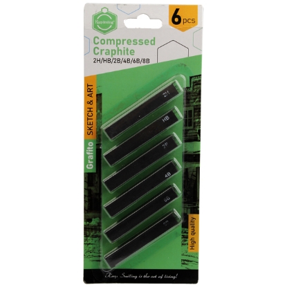 Picture of "Maayergy TB-201445_HS-23 Set Of 6 Pieces Of Graphit Pencil With Different Shades With Durable Material, Suitable For School And Home"