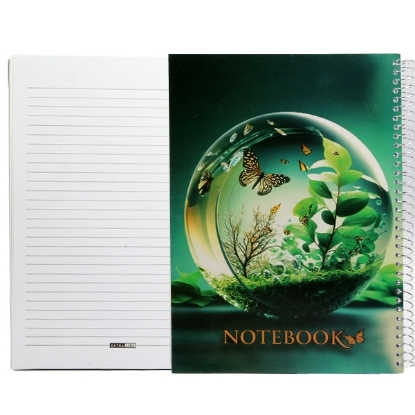 Picture of Lined University Notebook, White Paper Cover 160 Sheets 70 gsm A4 – Extra Line