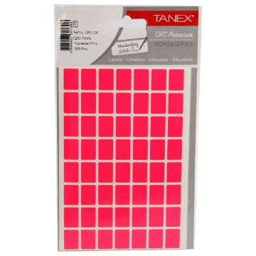 Show details for Pink Rectangle Office Labels 5 Sheets A5, 56 Labels/Sheet 17 x 12 mm - Tanix OFC-106 Picture of Pink Rectangle Office Labels 5 Sheets A5, 56 Labels/Sheet 17 x 12 mm - Tanix OFC-106