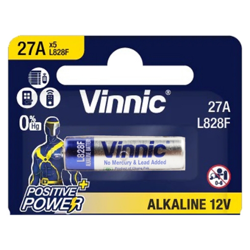 Picture of Alkaline Battery 27A 12V - Vinnic L828F