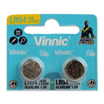 Show details for 2 Alkaline Watch Battery 1.5 v 3.05 x 11.6 mm LR54- Vinnic L1131F Picture of 2 Alkaline Watch Battery 1.5 v 3.05 x 11.6 mm LR54- Vinnic L1131F