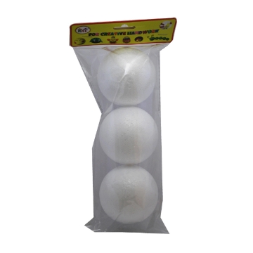 Show details for 3-Pack Foam Balls White 8 cm - Simba Y002. Picture of 3-Pack Foam Balls White 8 cm - Simba Y002.