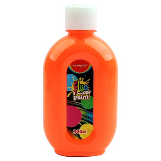 Bild von Keyroad Plakatfarbe 300ml, fluoreszierendes Orange – Modell KR972105