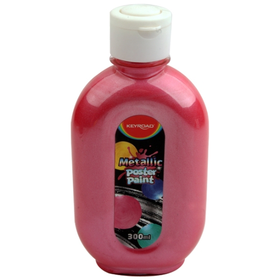 Bild von Plakatfarben Flasche Metallic Rot 300 ml Keyroad Modell KR972112