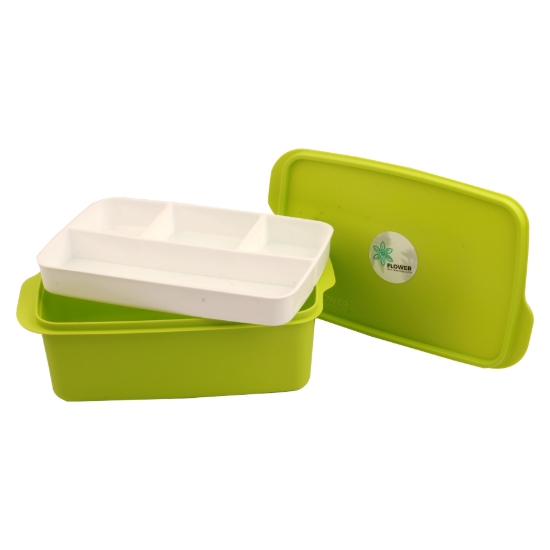 图片 塑料午餐盒 2升 花卉