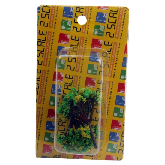 Imagen de Modelo en miniatura de ramas de árbol de rosa amarilla, 2 piezas, escala 1:100 - 2