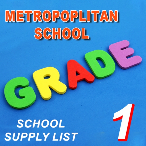 Picture of School Supplies List - Metropolitan School - First Grade