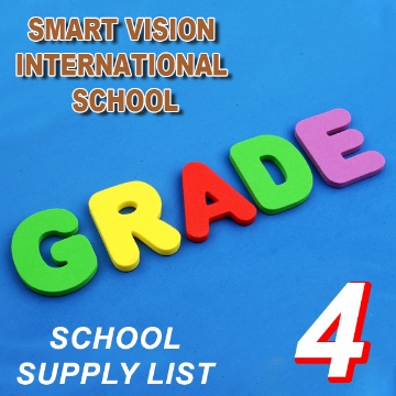 Show details for School Supplies List – Smart Vision International School, Fourth Grade Picture of School Supplies List – Smart Vision International School, Fourth Grade