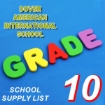 Picture of School Supplies List – Dover American International School – First Secondary Grade