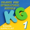 Picture of School Supplies List – Helsinki Language School KG1