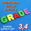 Picture of School Supplies List – Knowledge Valley Schools, Grades 3 & 4