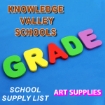 Picture of School Supplies List – Knowledge Valley Schools Art Supplies