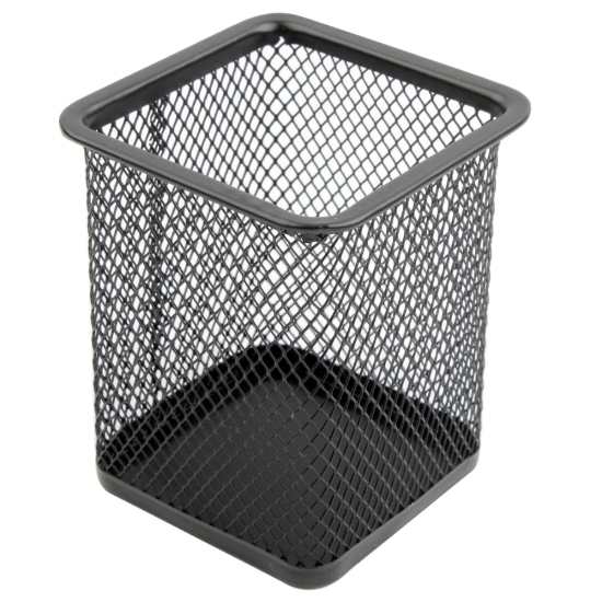 Picture of Simba Square Mesh Metal Pen Holder Black Model H804